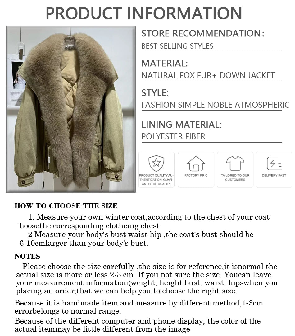 Women's Winter Down Jacket With Shawl Collar Short Real Fox Fur Puffer Jacket Genuine Fox Fur Coat Fashion Furry Jacket - Kimlud