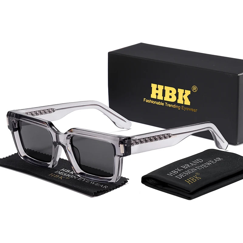 HBK Punk Vintage Square Men's Sunglasses Brand Design Small Frame Sun Glasses Party Travel Glasses Gift Ideal Choice - Kimlud