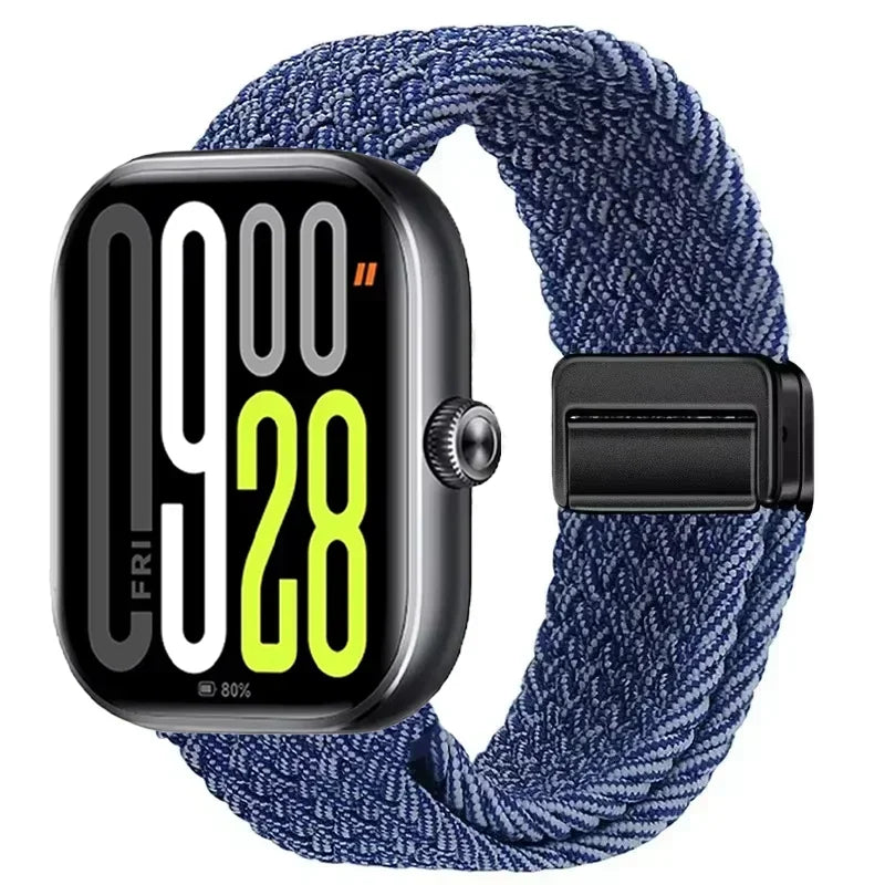 Magnetic Braided Nylon Loop Band for Xiaomi Redmi Watch 6 5 4 Strap Adjustable Sport Replacement Correa Bracelet Mi Band...