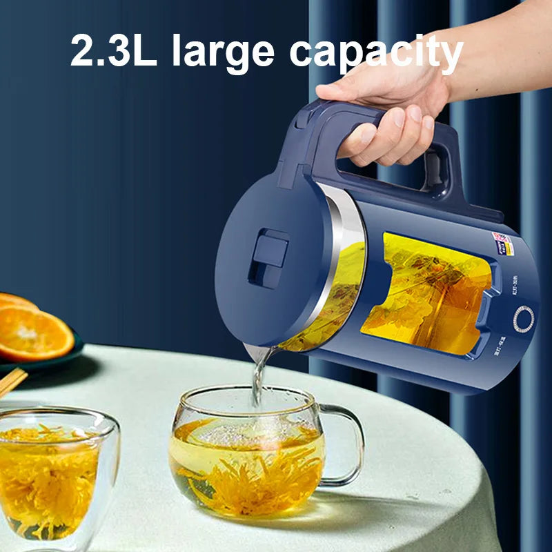 DMWD 2.2L Electric Kettle Quick Heating Hot Water Boiling Teapot Glass Blue Light Heater Pot Boiler Auto-Power Off...
