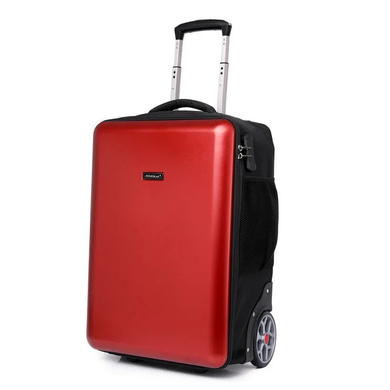 Formsio 19"22" Inch Cabin Trolley Suitcase Cabin Lazy Rolling Backpack On Wheels - Kimlud
