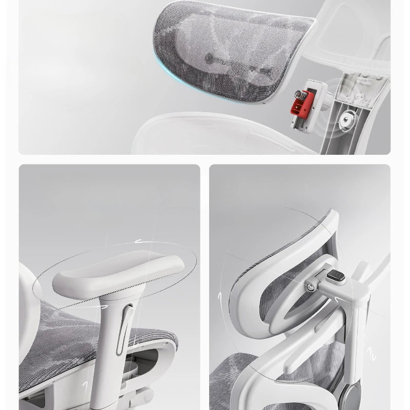 Ergonomic Office Chair Mesh Back Lumbar Support Adjustable Height Recliner Headrest Armrest Swivel Computer Gaming Desk Chair