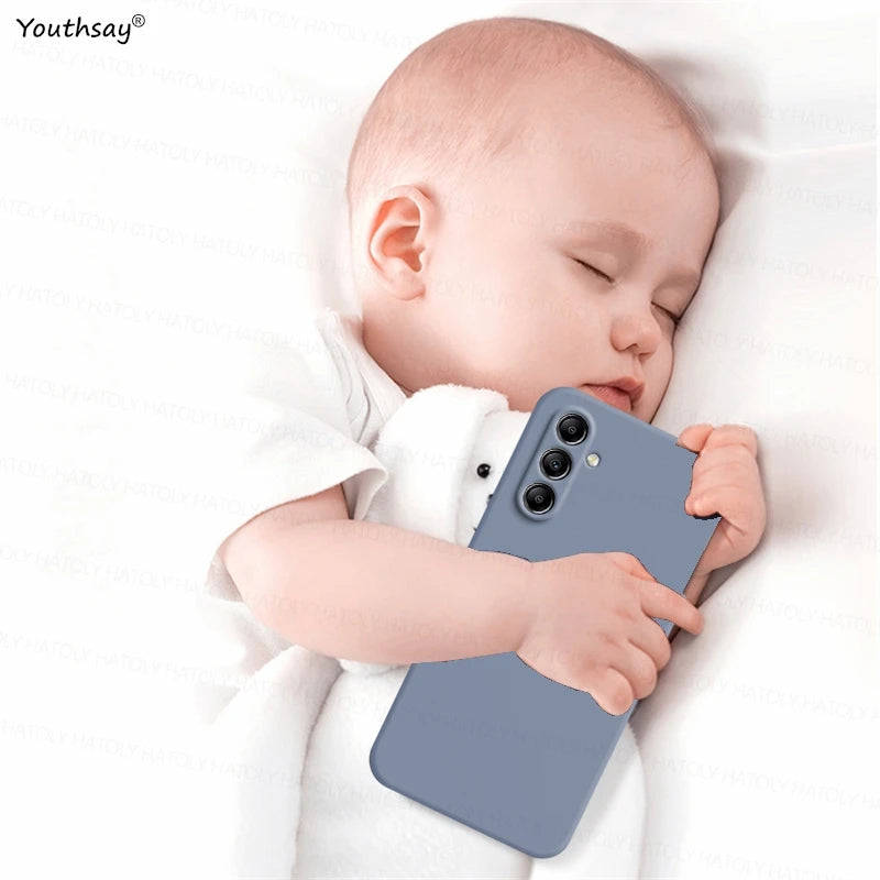 For Samsung Galaxy A16 Case Cover Samsung Galaxy A17 A16 A56 A36 A15 Funda Coque Soft Original Liquid Silicone Case Samsung A16 - Kimlud