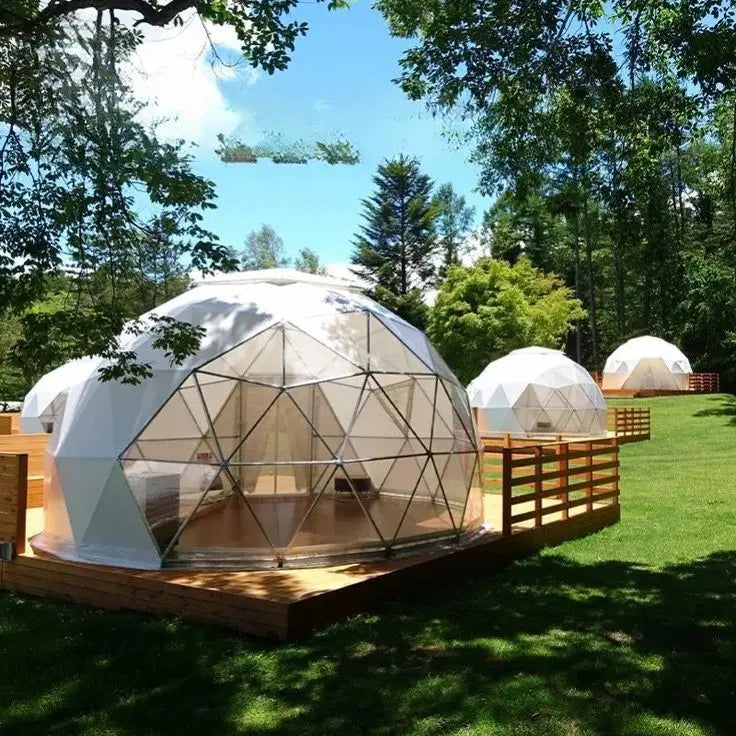 Free Global Shipping 5 Meters Diameter Geodesic Dome Tent 1-2 People Spherical Tent Hotel Resort Outdoor Luxury Glamping Dome - Kimlud