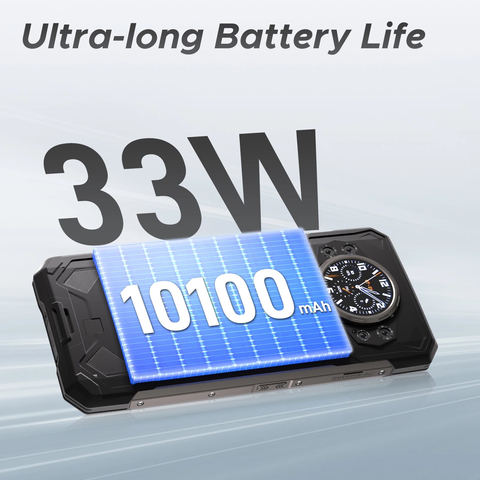 DOOGEE S200 5G Rugged Phone 1.32" Rear Display 12GB 256GB 6.72" 120Hz 100MP AI Main Camera 10100mAh Battery 33W Smartphone - Kimlud
