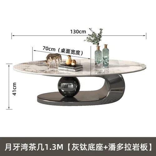 Nordic Living Room Coffee Tables Modern Design Decor Oval Coffee Tables Minimalist Mesa De Centro De Sala Home Furniture...