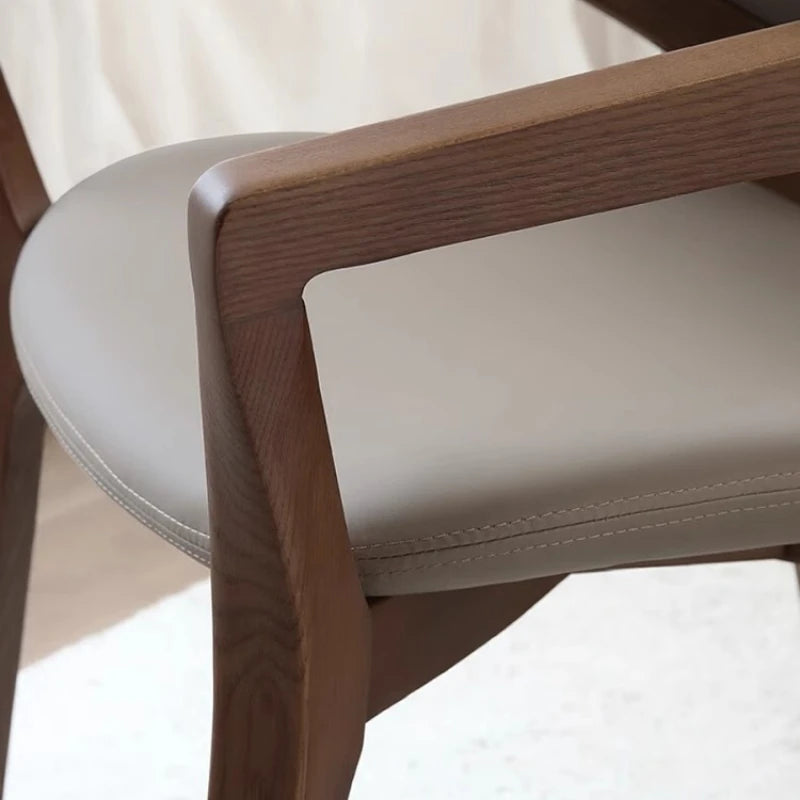 Nordic Simple Chair Solid Wood Italian Lounge Clear Aesthetics Modern Chairs Designer Entrance Minimalist Muebles...