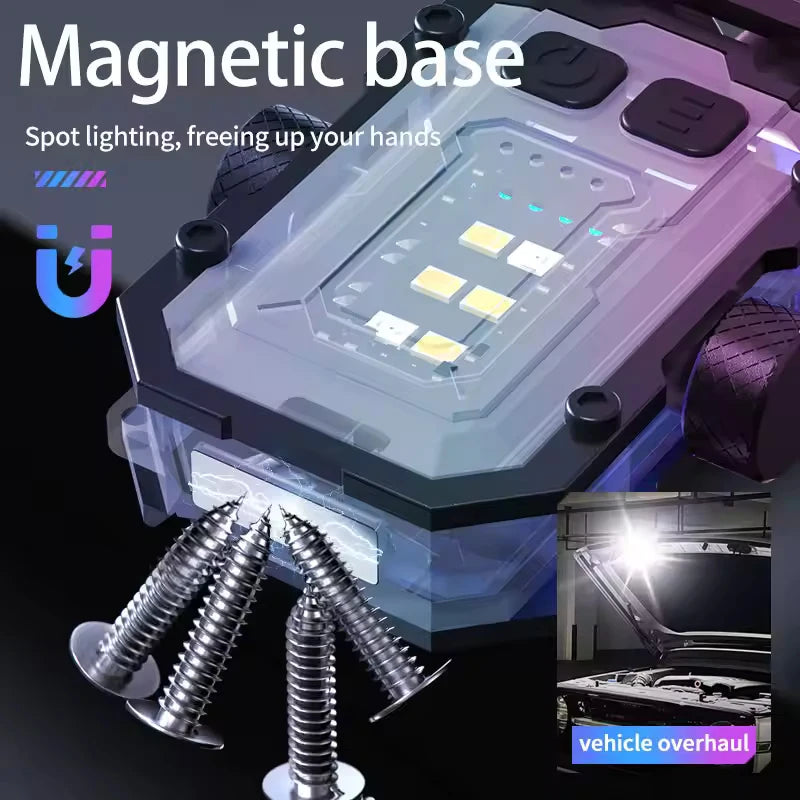 High Power Led Flashlight Led Strong Self Defense Supplies Tactical Flashlight Ultra Powerful Rechargeable Self-defense Headlamp