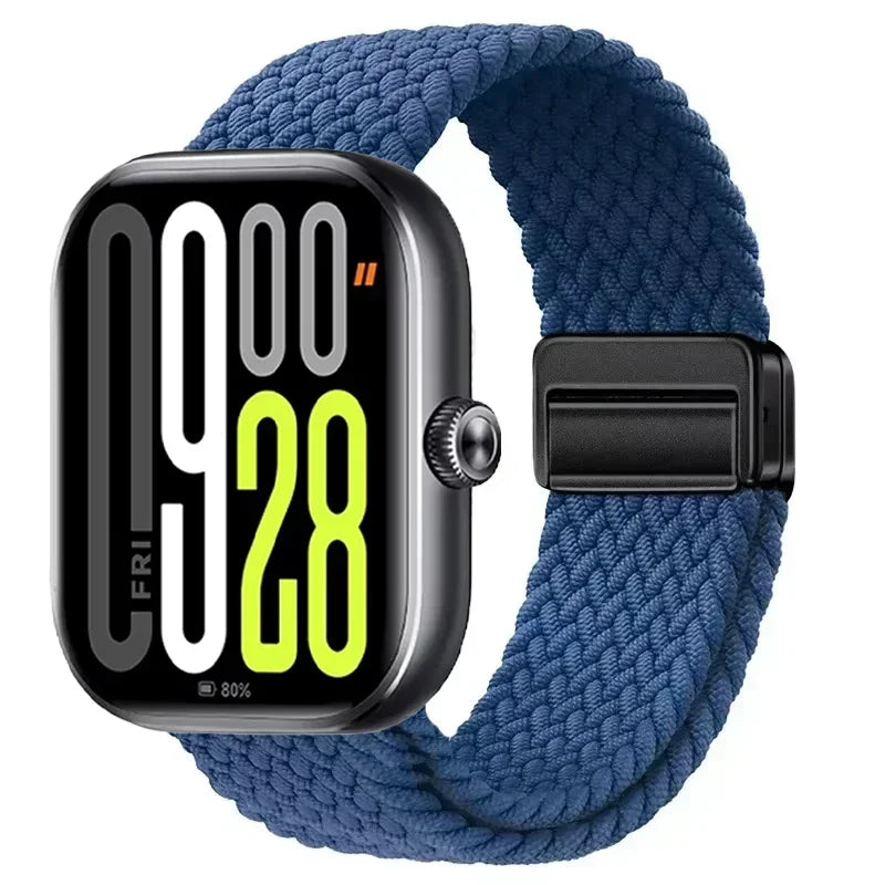 Magnetic Braided Nylon Loop Band for Xiaomi Redmi Watch 6 5 4 Strap Adjustable Sport Replacement Correa Bracelet Mi Band...