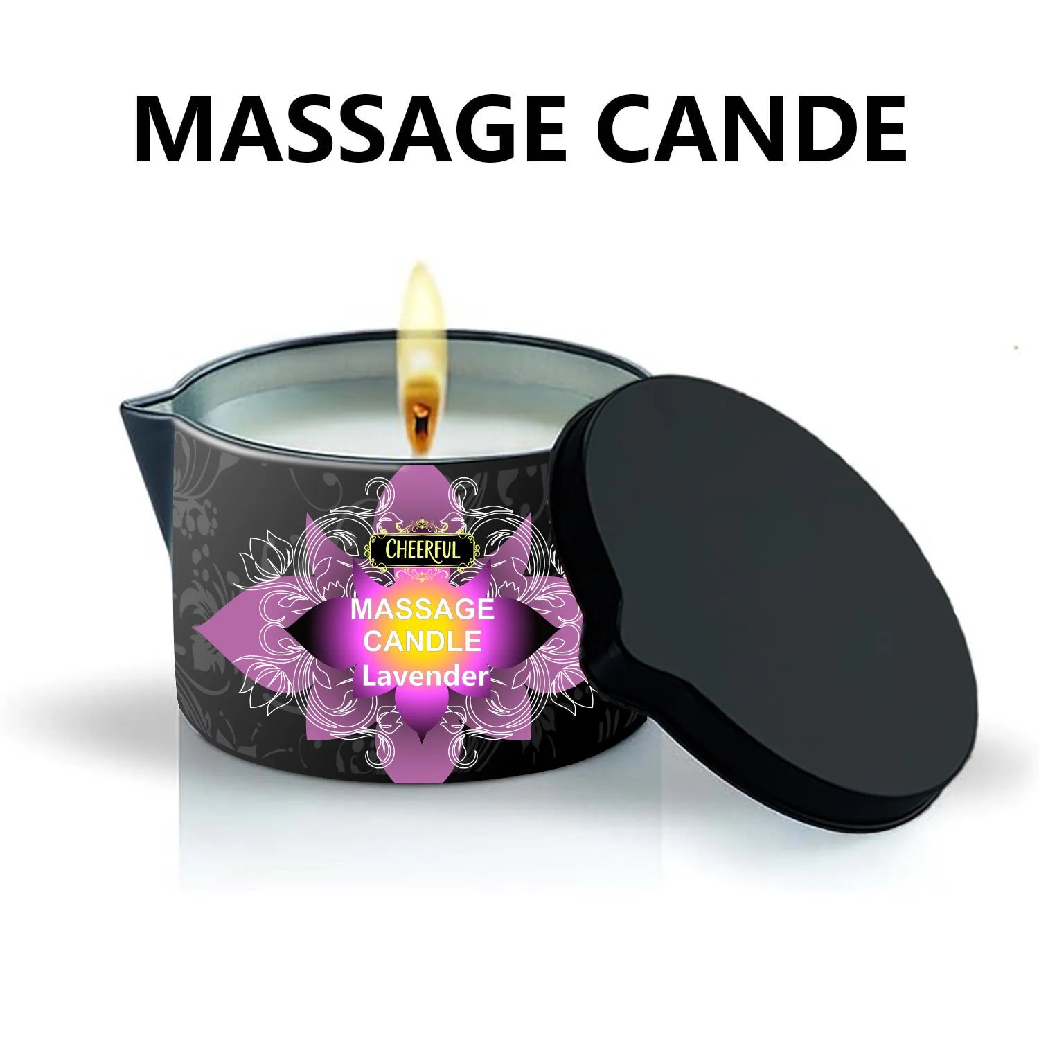 1PC Massage Oil Candles,luxury aromatherapy candles,for Stress Relief and SkinMoisturizing, SM Product Scented Candle Body Oil
