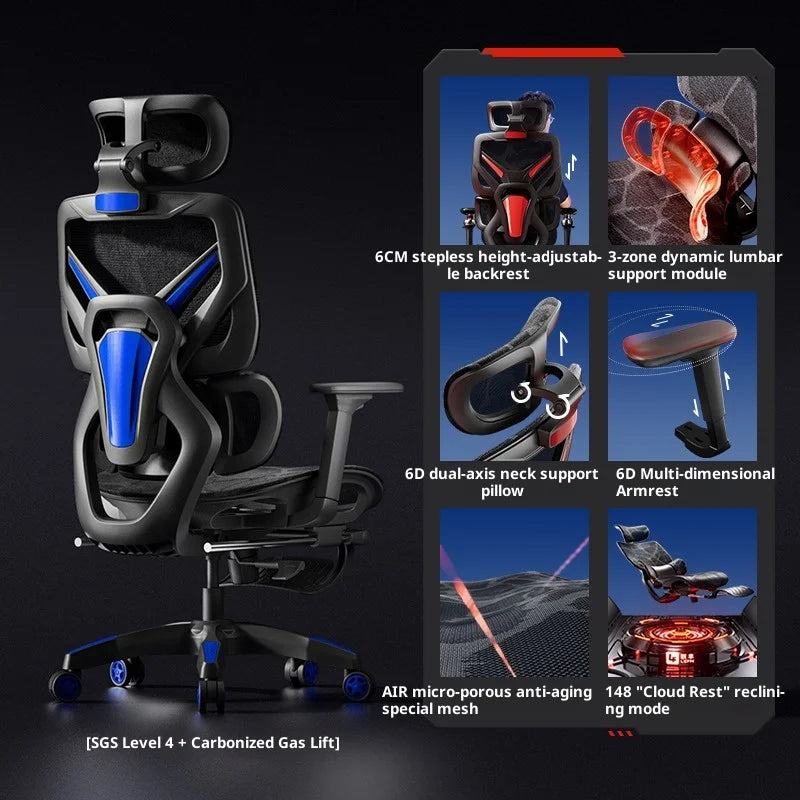 Comfortable Furniture Height Office ChairTourist Chair for Desk With Massage Pink Adjustable Desk Gaming Pulley Playseat Kanu