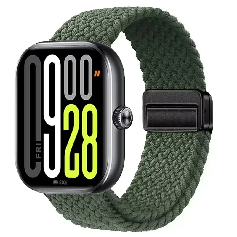 Magnetic Braided Nylon Loop Band for Xiaomi Redmi Watch 6 5 4 Strap Adjustable Sport Replacement Correa Bracelet Mi Band...