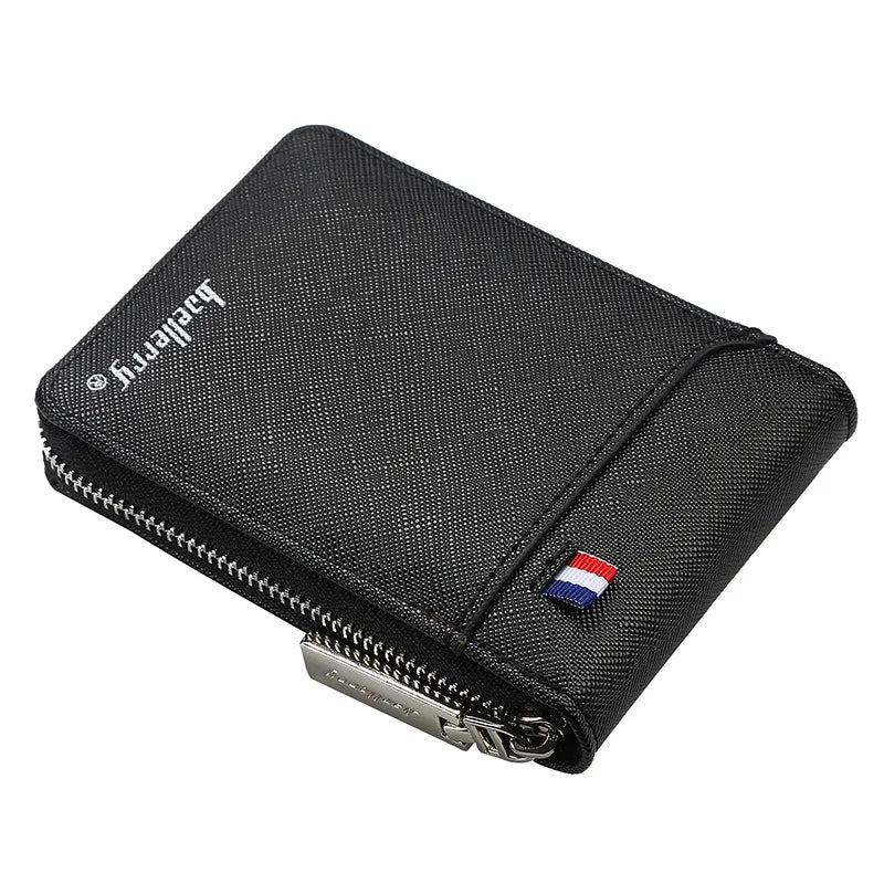 Men's Organ Card Holder Bag Pu Document Bag Fashion Zipper Multi-Card Coin Pocket Wallet | Kimlud Mid Range Bag