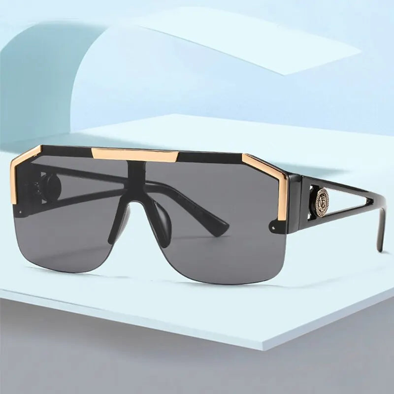 1/2PCS Men And Women Oversized Square Fashion Sunglasses Sports Driving Glasses Gradient Colored Sunglasses Uv400 2023 |...