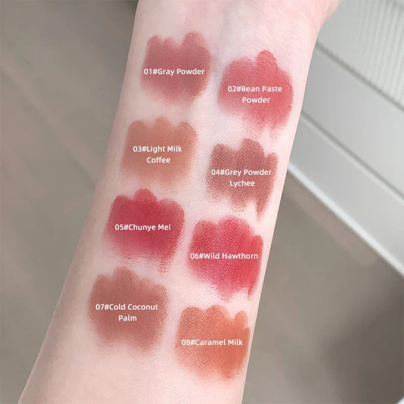 Gege Bear Pink Matte Lipstick Pen Matte Matte Long-lasting Whitening Lip Gloss