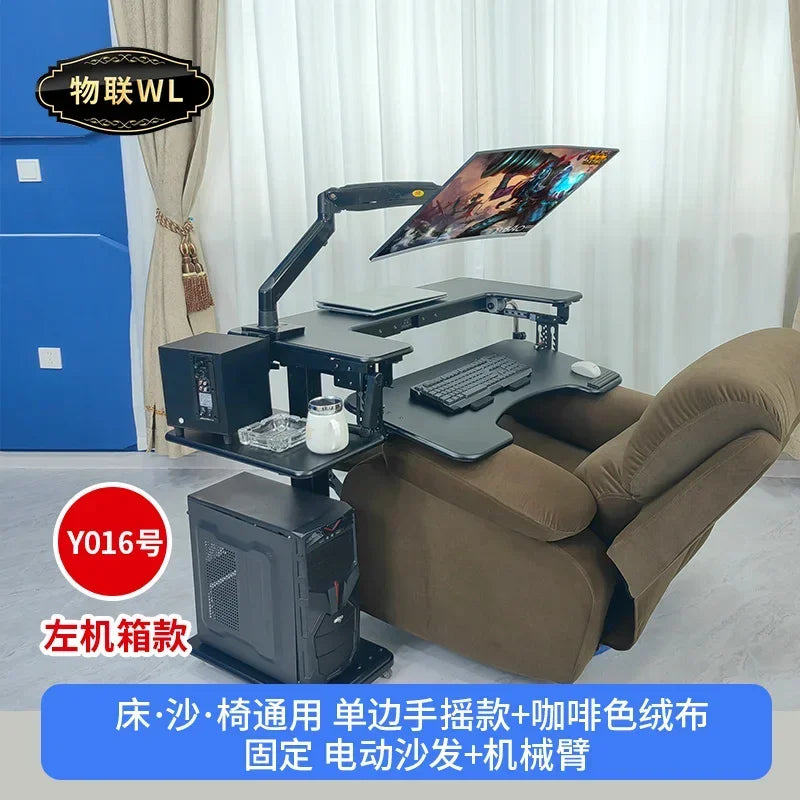 Computer desk bed notebook desktop computer desk bedside table lifting table lazy table cockpit suspension bracket - Kimlud