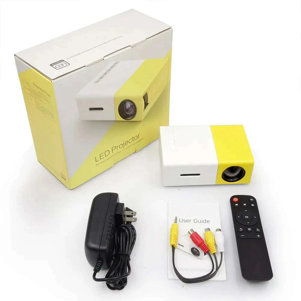 Mini Projector YG300 Pro LED supports 1080P full HD portable laser audio HDMI USB video projector