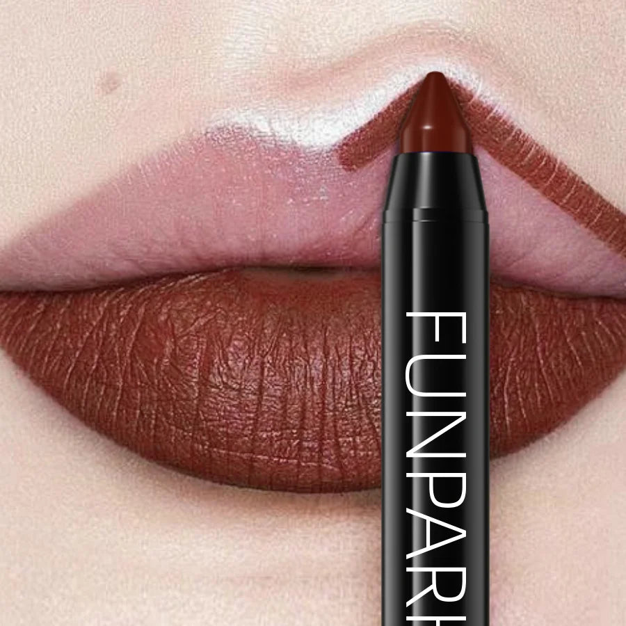 16 Color Nude Brown Lipliner Pen Waterproof Lipstick Sexy Red Matte Contour Lip Tint Lasting Lips Korean Makeup Product Lipgloss