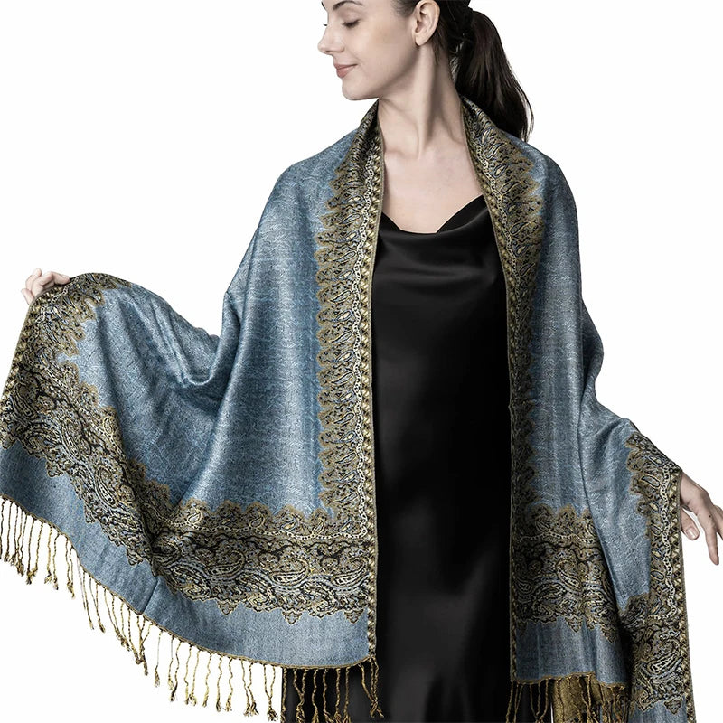 Luxury Brand Autumn Cashmere Pashmina Shawl Lady Wrap Warm Winter Scarves Design Print Female Foulard Cotton Stoles...