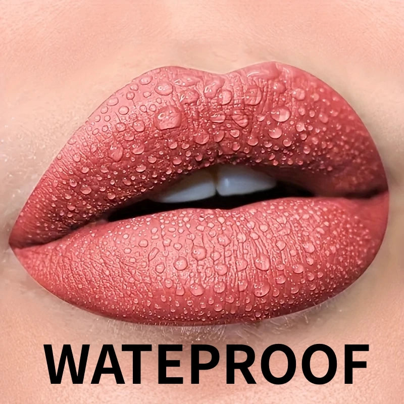 Luxury Long-lasting Waterproof Velvet Matte Liquid Lipstick - Hydrating, High Pigment, Smudge-proof, Lightweight
