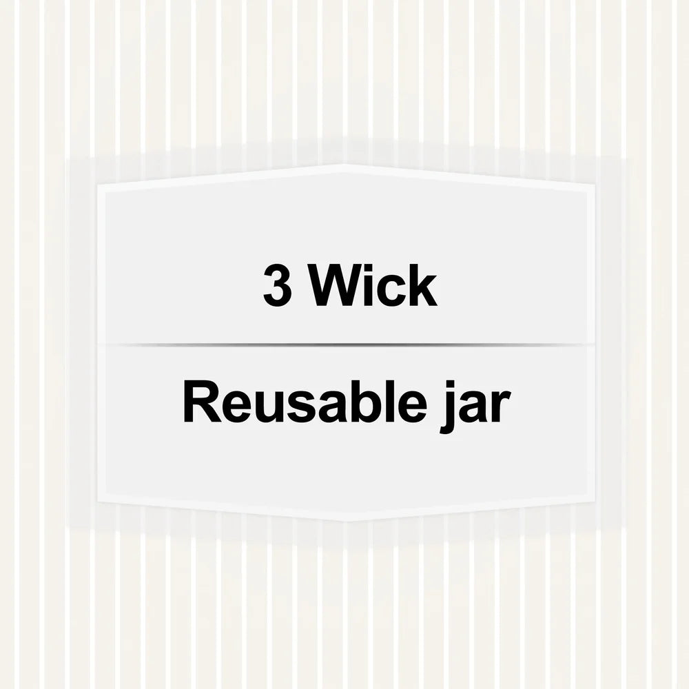 3-Wick Scented Candle Cozy Comfort Vanilla Jasmine Musk 14oz Long Lasting Home Decor Gift Relaxation 65h Burn Time