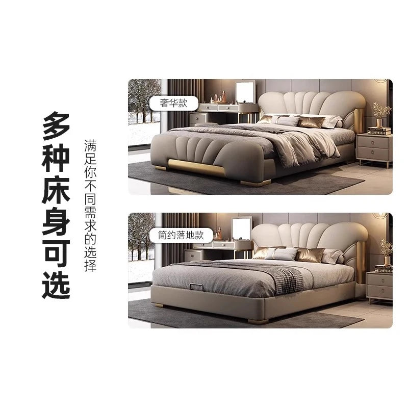 180x200cm luxury bed king size Base beds and frames living room cabinets double bed king size bed frames with head board