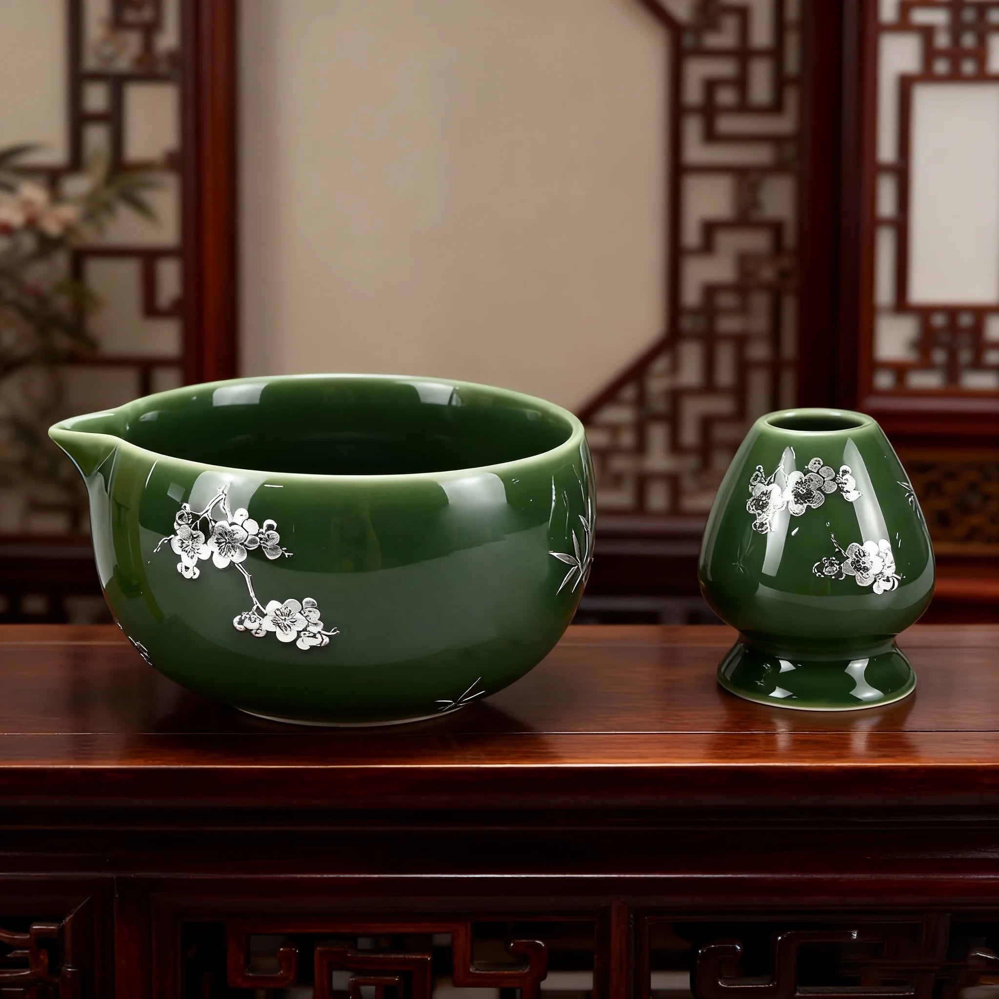 2pc/4pcs/5pcs Matcha Whisk Set - Matcha Bowl and Bamboo Matcha Whisk, Tea Strainer, Scoop, Spoon, Sifter, Whisk Holder