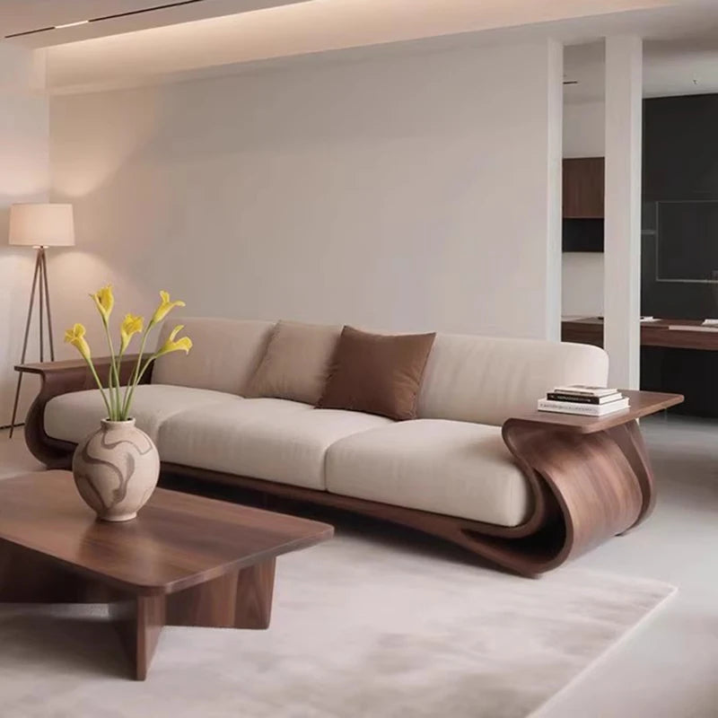 Big Size Wooden Living Room Sofas Vintage Professional Simple Party Comfortable Living Room Sofas Safe Divano Trendy...