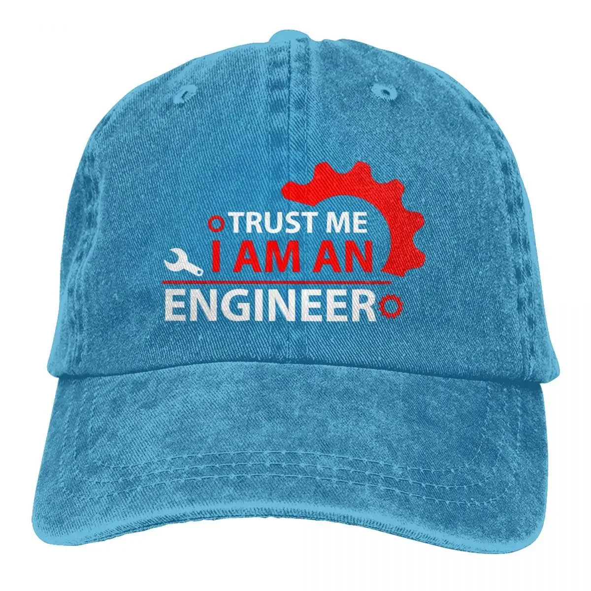 Trust Me I Am Engineer Baseball Cap Red Logo High Quality Washed Trucker Hat Unisex Men Classic Design Snapback Cap |...