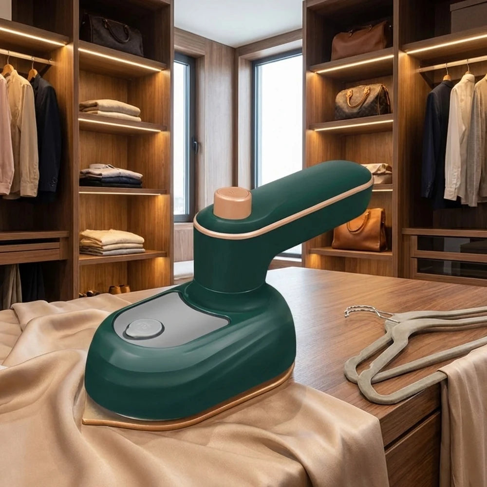 Handheld Portable Mini Garment Steamer Steam Iron Wet Dry Ironing Machine Alloy Ceramic Panel Lightweight Travel Home Clothes Ir - Kimlud