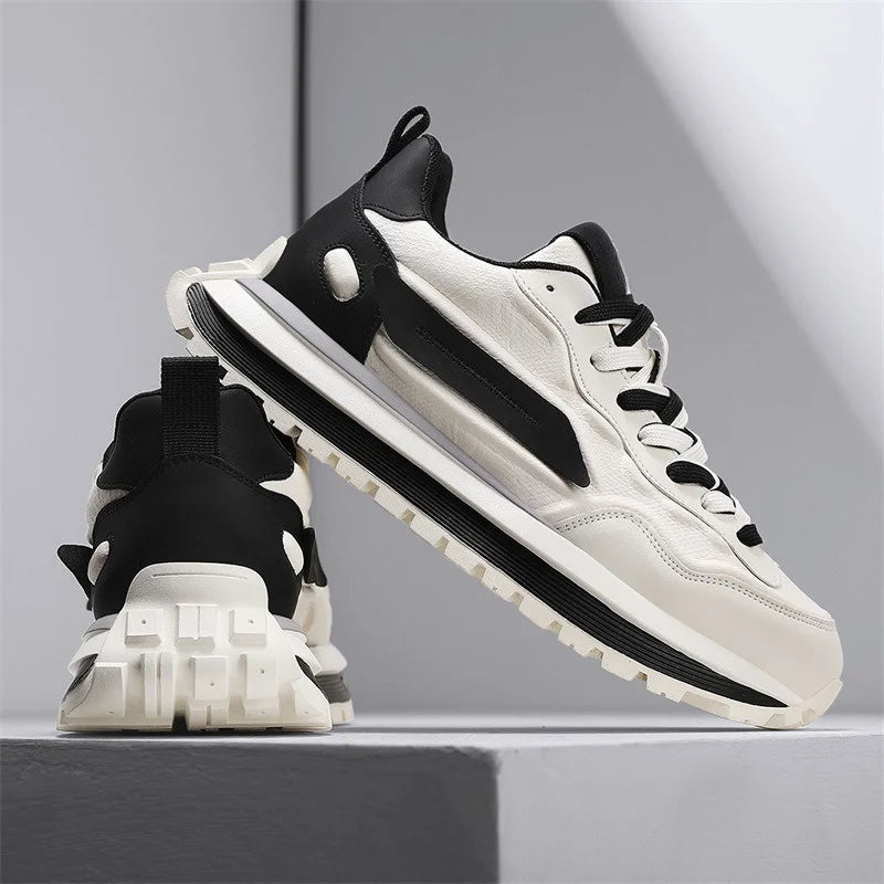 Men Sneakers Platform Casual Shoes New Lace Up Running Shoes Outdoor Non-Slip Footwear Fashion Height Increasing Men Shoes