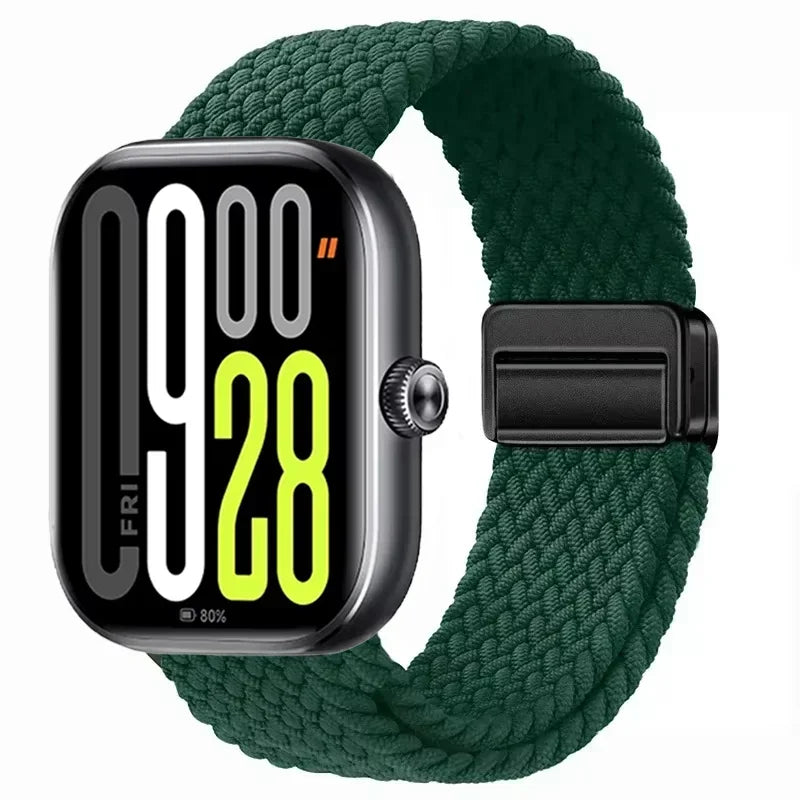 Magnetic Braided Nylon Loop Band for Xiaomi Redmi Watch 6 5 4 Strap Adjustable Sport Replacement Correa Bracelet Mi Band...