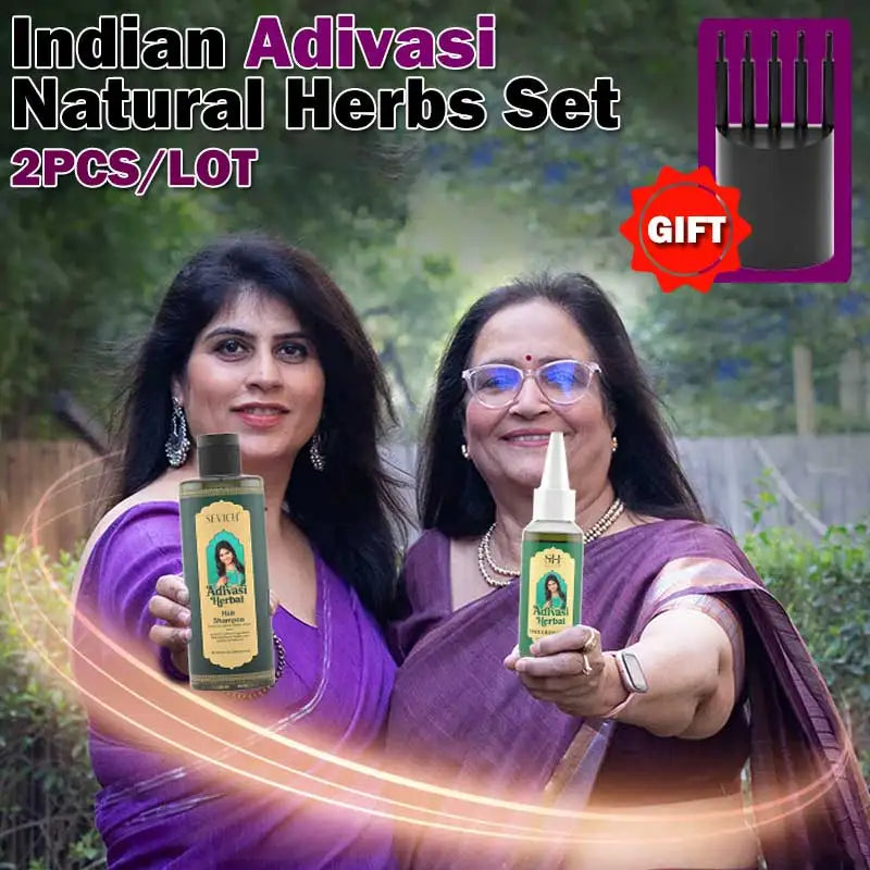 SEVICH Herbal Hair Growth Oil Set Ayurvedic Fast Hair Regrowth Thicken Serum India Adivasi Anti Hair Loss Hair Care...