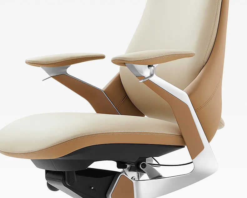 Computer Relaxing Office Chair Ergonomic Mobile Wheels Leather Office Chair Backrest Modern Sillas De Oficina Library...
