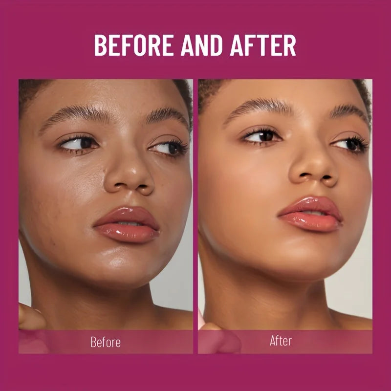 New Sponge Head Concealer for Dark Circles Freckles Acne Pigmentation and Blemishes Long Lasting Moisturizing Liquid Foundation - Kimlud