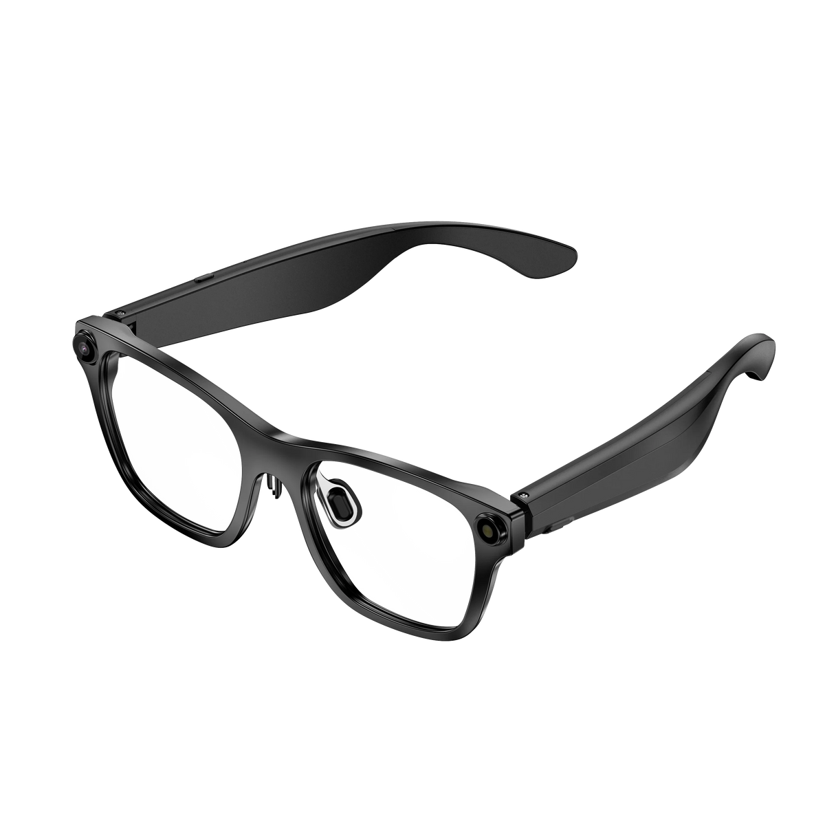 New AI Smart Glasses JL7018F Chip BT V5.4 WiFi 500W Pixel Video 1080P 2pin Magnetic Charging 220mAh Voice Call Video Recording