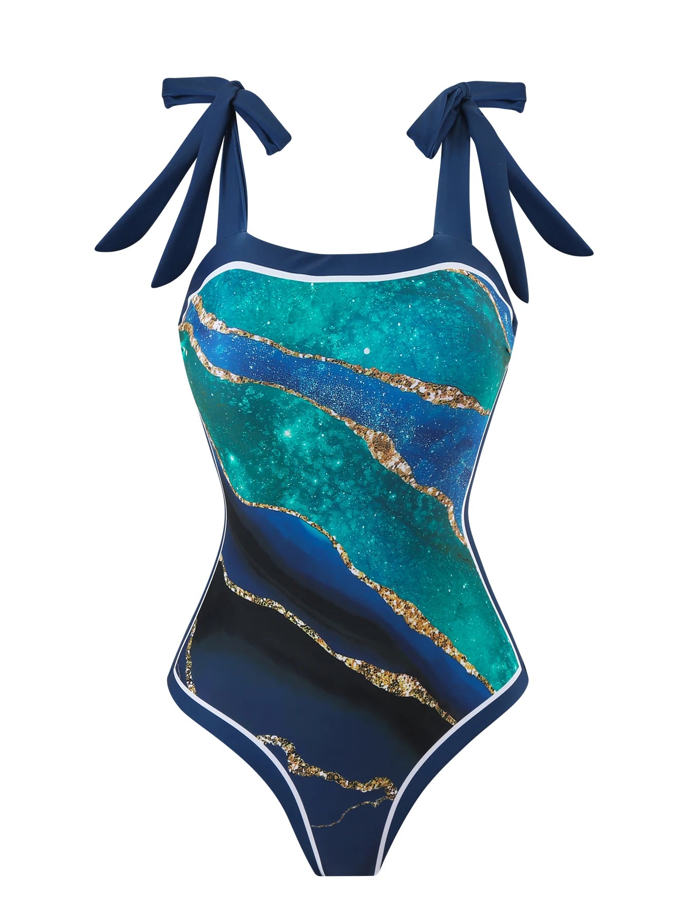 Summer New Custom-Made Digital Printed One-Piece Bikini Swimsuit for Women Conservative Sun Protection One-Piece Gauze Skirt 2-Piece - Kimlud