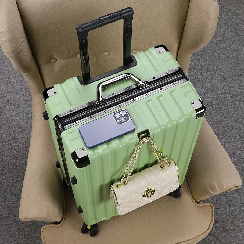 Large Capacity Suitcase Universal Wheel Travel Bag Lightweight Carry-on Boarding Trolley Luggage Aluminum Frame 20/30 inch