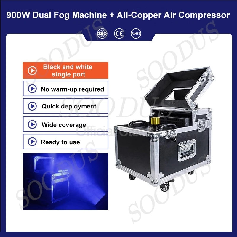 600W/900W Stage Single Double Fog Machine DMX512 Control Fog Hazer Mist Spraying Machine for DJ Disco Wedding Night Bar...