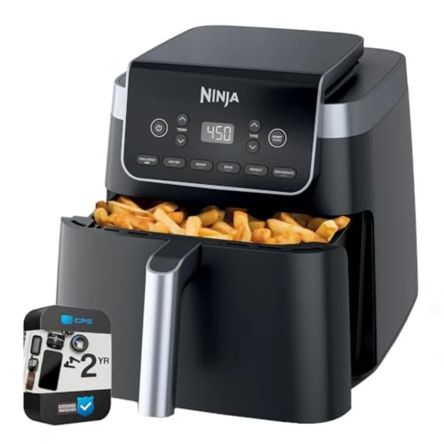AF181 Air Fryer Pro XL 6in1 with 6.5 Quart Max Crisp Technology and Nonstick Basket for Healthy Cooking Ideal for Family Meals