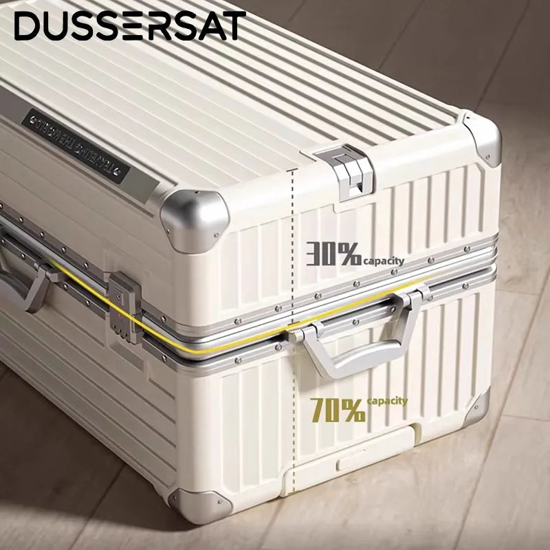 Multifunctional Suitcase Large Capacity 30inch Thickened Sturdy Aluminum Frame Travel Suitcase Trolley Case Extra Large...