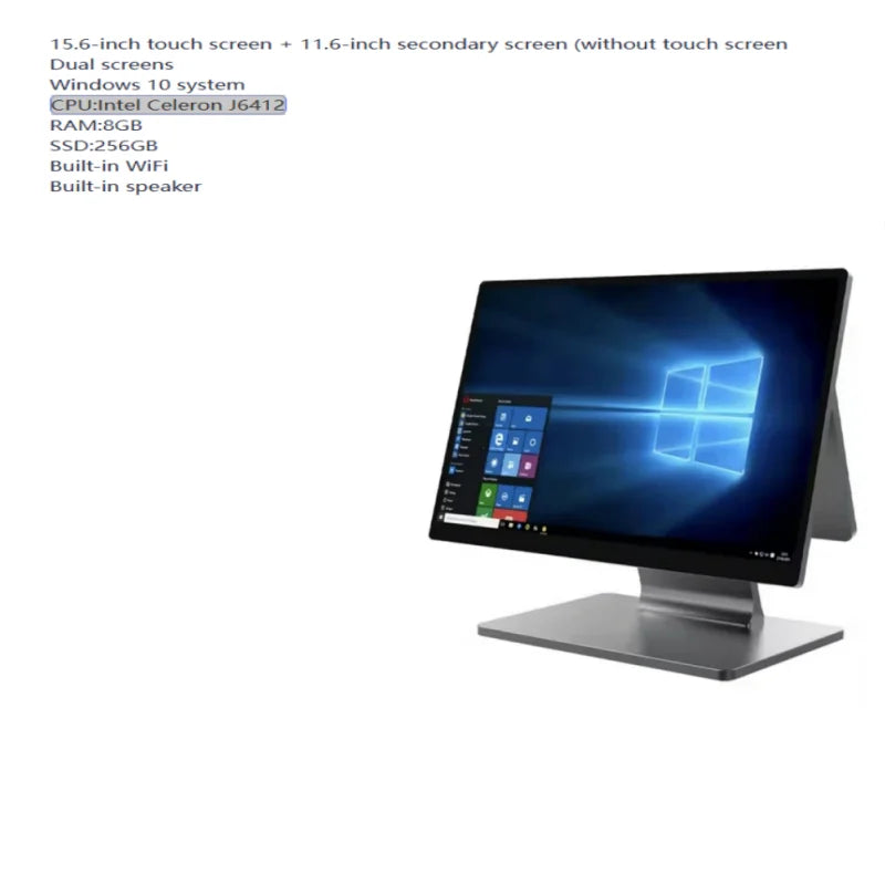 NEW 1366 * 768 Resolution 15.6 Inch Touch Screen Desktop Pos Terminal Cash Register Pos System All in One Windows 10 |...