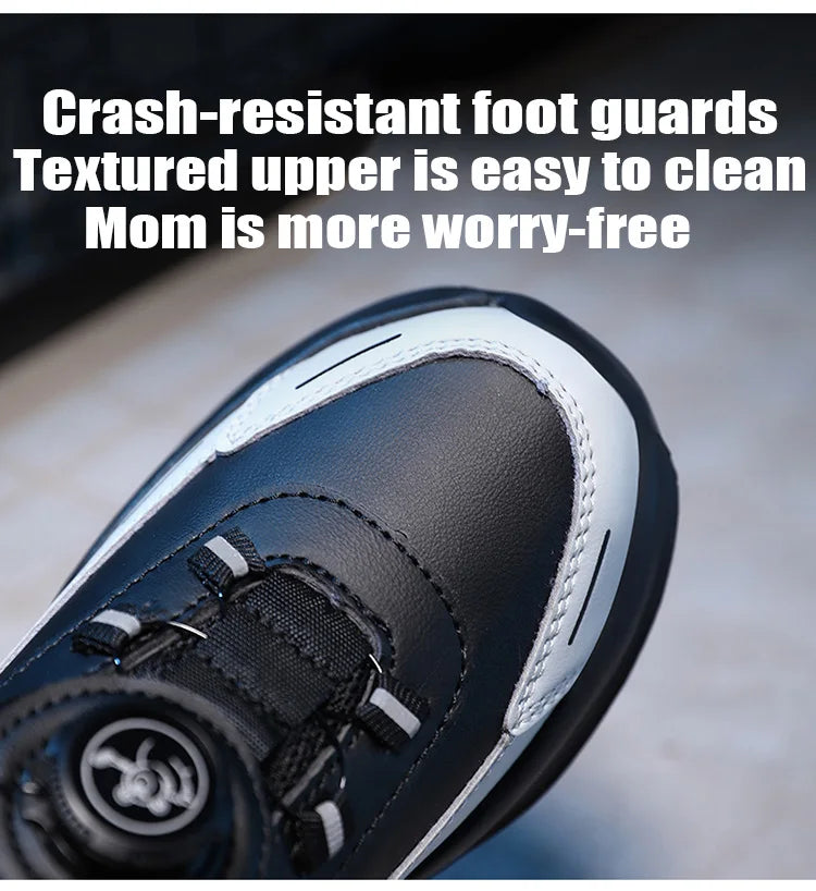 Boys Anti-Slip Waterproof Leather Running Shoes Outdoor Sports Walking Shoes Comfort Kids Sneakers For Autumn Winter...