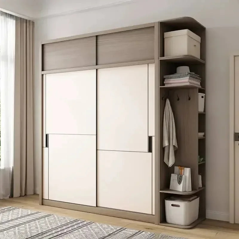Luxury Modular Wardrobes Sliding Door Orgnizer Modern Bedroom Wardrobe Display Wooden Stylish Armario Ropero Bedroom Furniture - Kimlud