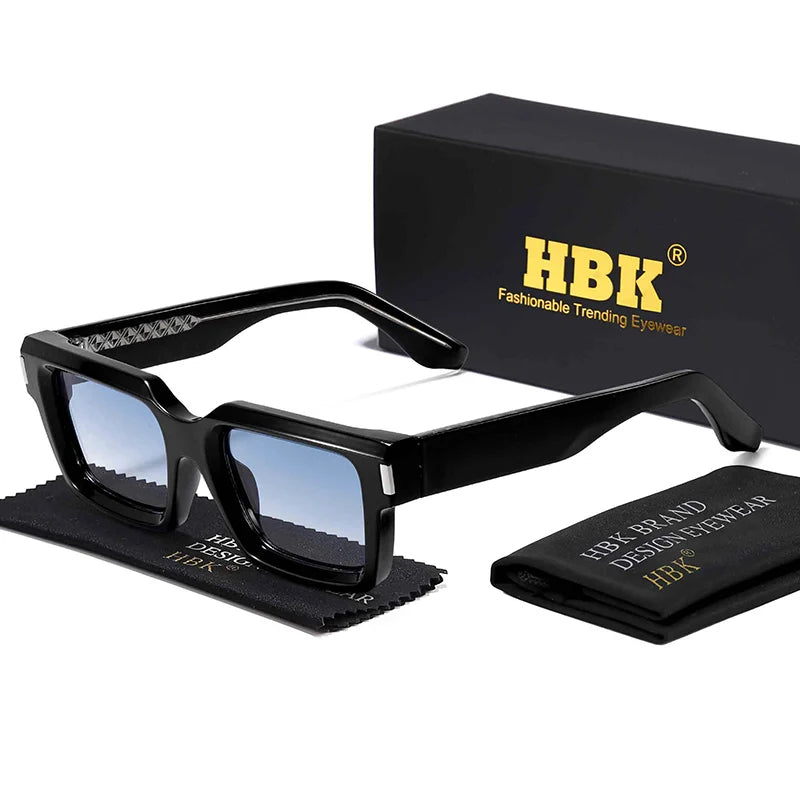 HBK Punk Vintage Square Men's Sunglasses Brand Design Small Frame Sun Glasses Party Travel Glasses Gift Ideal Choice - Kimlud