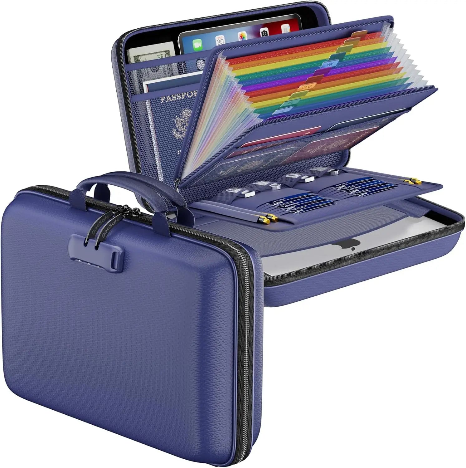 Fireproof Waterproof Document Bag Portable Hard Case for Certificates Passports Gun Safe | Kimlud Luxury Bag