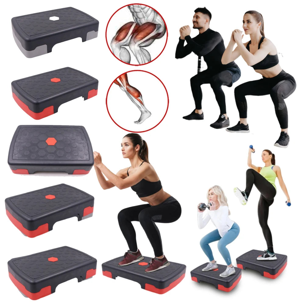 Fitness Pedal Stepper Cardio Pedal Exerciser Non-slip Stable Non-Slip Adjustable Aerobic Pedals Sturdy Fitness Aerobic Stepper