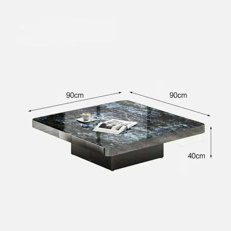 Fashion Corner Coffee Tables Metal Marble Entryways Floor Coffee Table Big Designer Muebles Para El Hogar Living Room Furniture