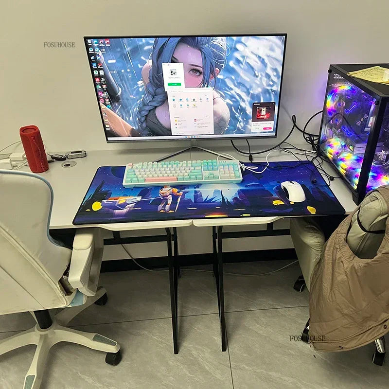Modern Double Computer Desks Home Desktop E-sports Gaming Table Bedroom Simple Desk Student Study Tables Office Furniture EE Z - Kimlud