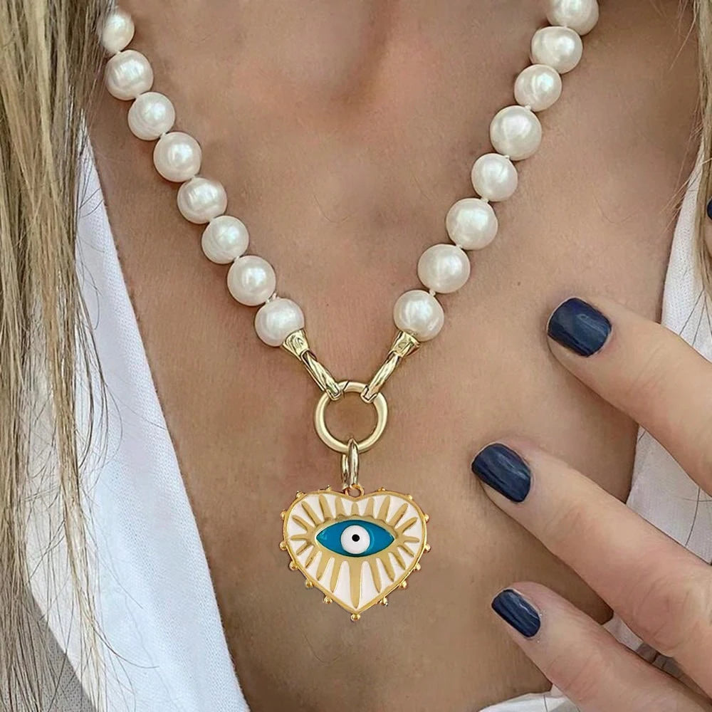 pearl Vintage horse coin Pendant Choker Clavicle Chain Necklace For Women Girl Punk Collares Aesthetic Jewelry Gifts |...